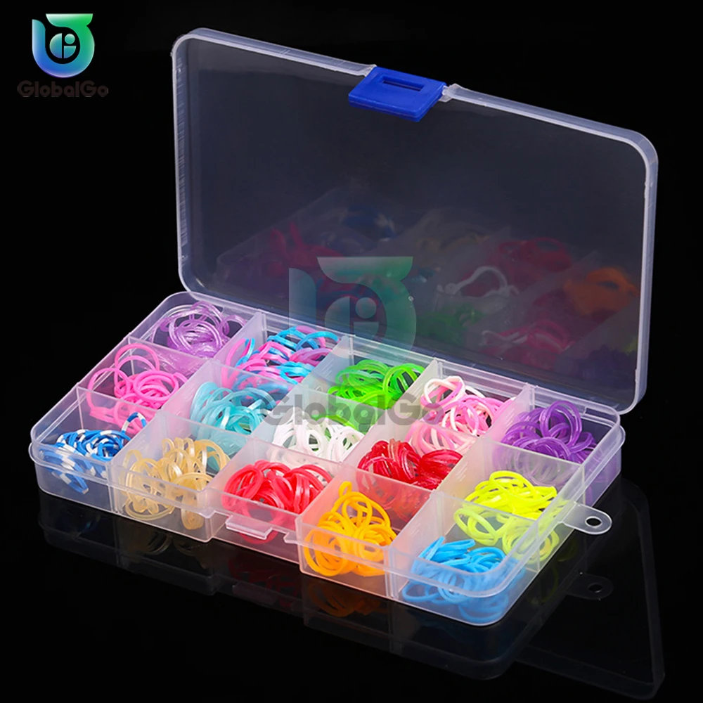 10/15/24/36 Grids Transparent Plastic Storage Jewelry Box Plastic Compartment Adjustable Container Storage Tool Boxes