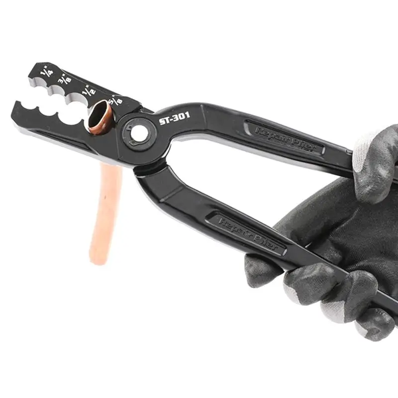 Special Offer~ST301 Copper Tube Repair Pliers Versatile Round Plier Tool Compound Rounder And Flat Folding Tube Fix Leaks Quickl