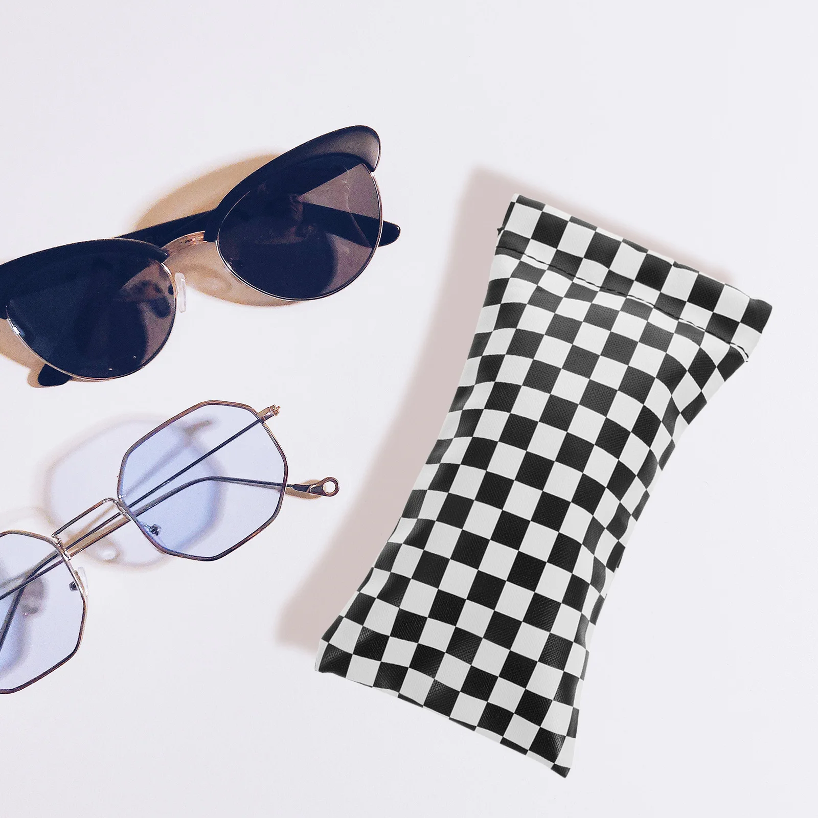 

Glasses Storage Bag Eyeglasses Sleeve Sunglasses Holder Mini Case Black Lightweight Durable Travel Office School Practical