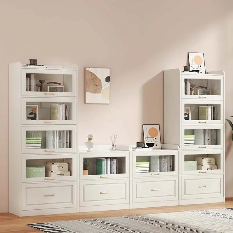 

Night Stand Bookcase Display White Corner Wall Bookshelf Industrial Minimalist Estanteria Habitacion Living Room Furniture