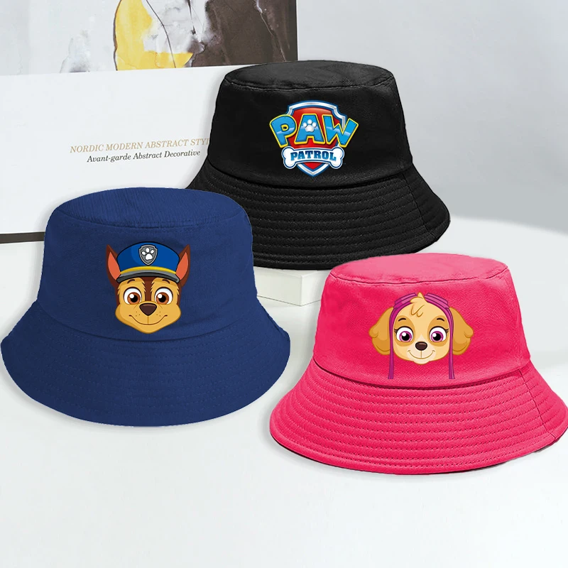 

Anime Paw Patrol Kawaii Fisherman Hat for Children Cartoon Figure Cute Sunscreen Hats Boys Girls Summer Fashion Cap Beach Caps