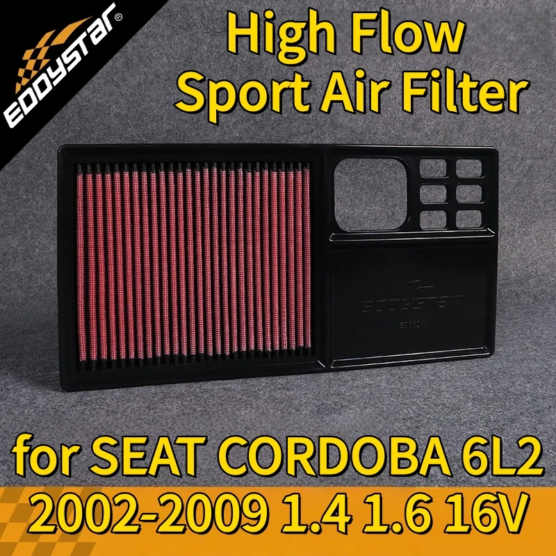 

Спортивный воздушный фильтр с высоким расходом для SEAT CORDOBA (6L2) (09.2002-11.2009) 1,4 1,6 16 В моющиеся гоночные впускные фильтры