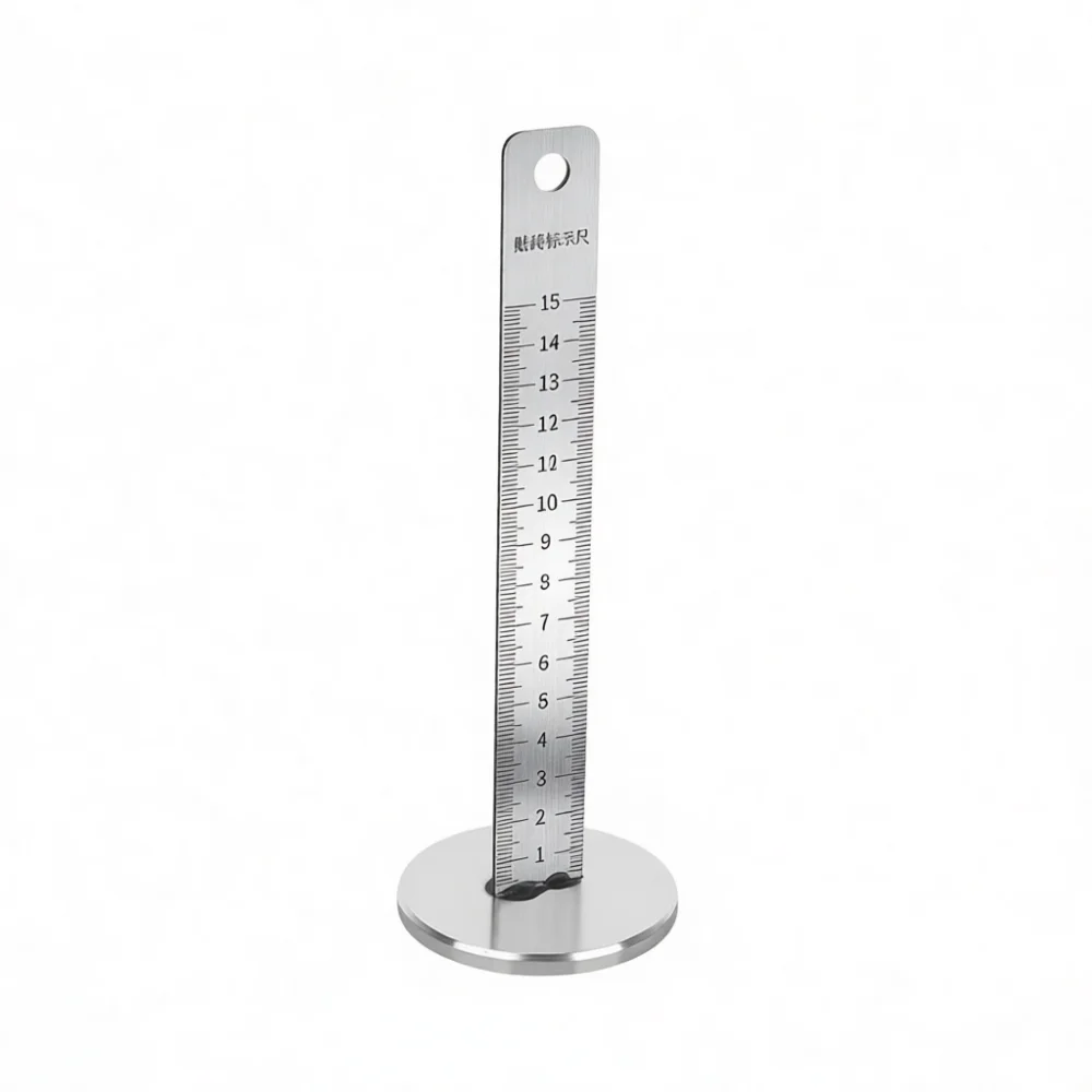Professional Stainless Steel Tile Gauge Magnetic Leveling Ruler Accurate Measuring For Flooring Masonry Building Work