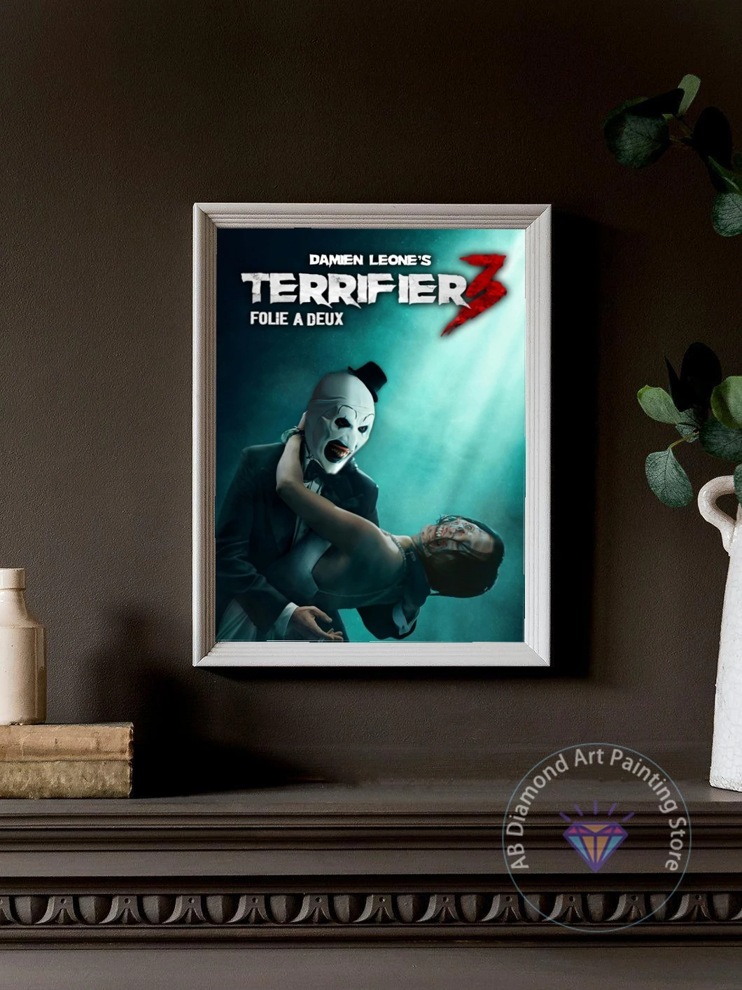 Terrifier Horror Movie Diamond Painting Kit 5D DIY Diamond Embroidery Cross Stitch Handmade Art Gift Crafts Home Decor