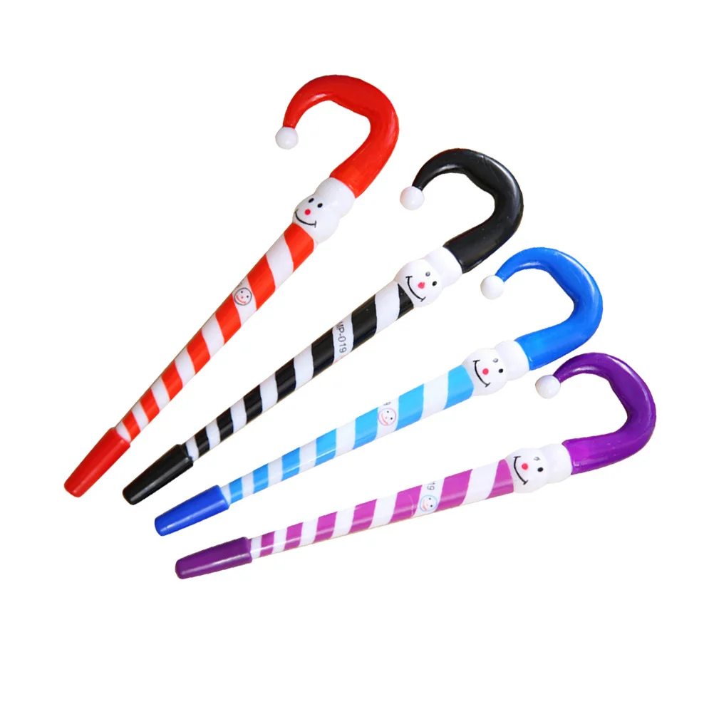 

20Pcs Blue Ink Christmas Snowman Umbrella Ballpoint Pens Cartoon Pen for Office School Adults Gift Ballpoint Pen