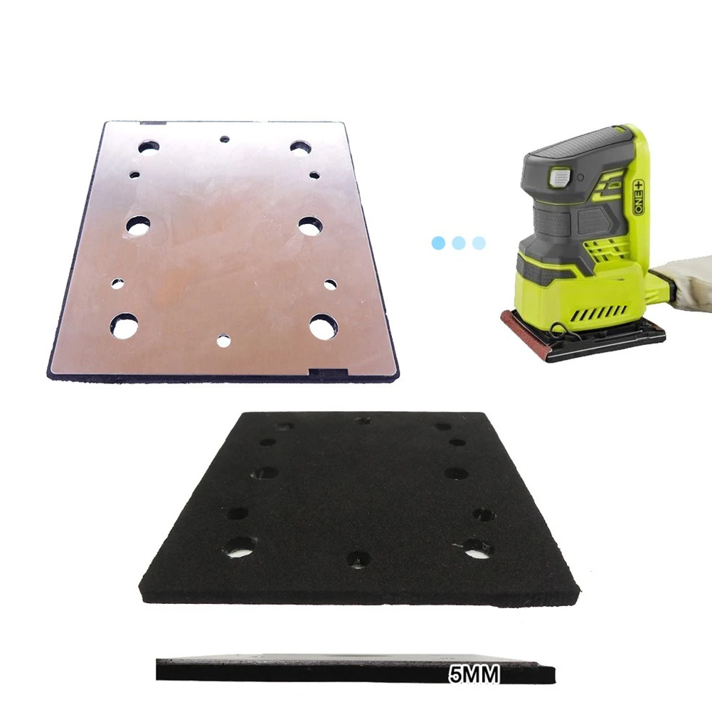 1pc Square Backing Plate 100 mm x 110 mm for S650D S652D S652DK S652DG Finishing Sander Aluminum Plate and PU Foam Support