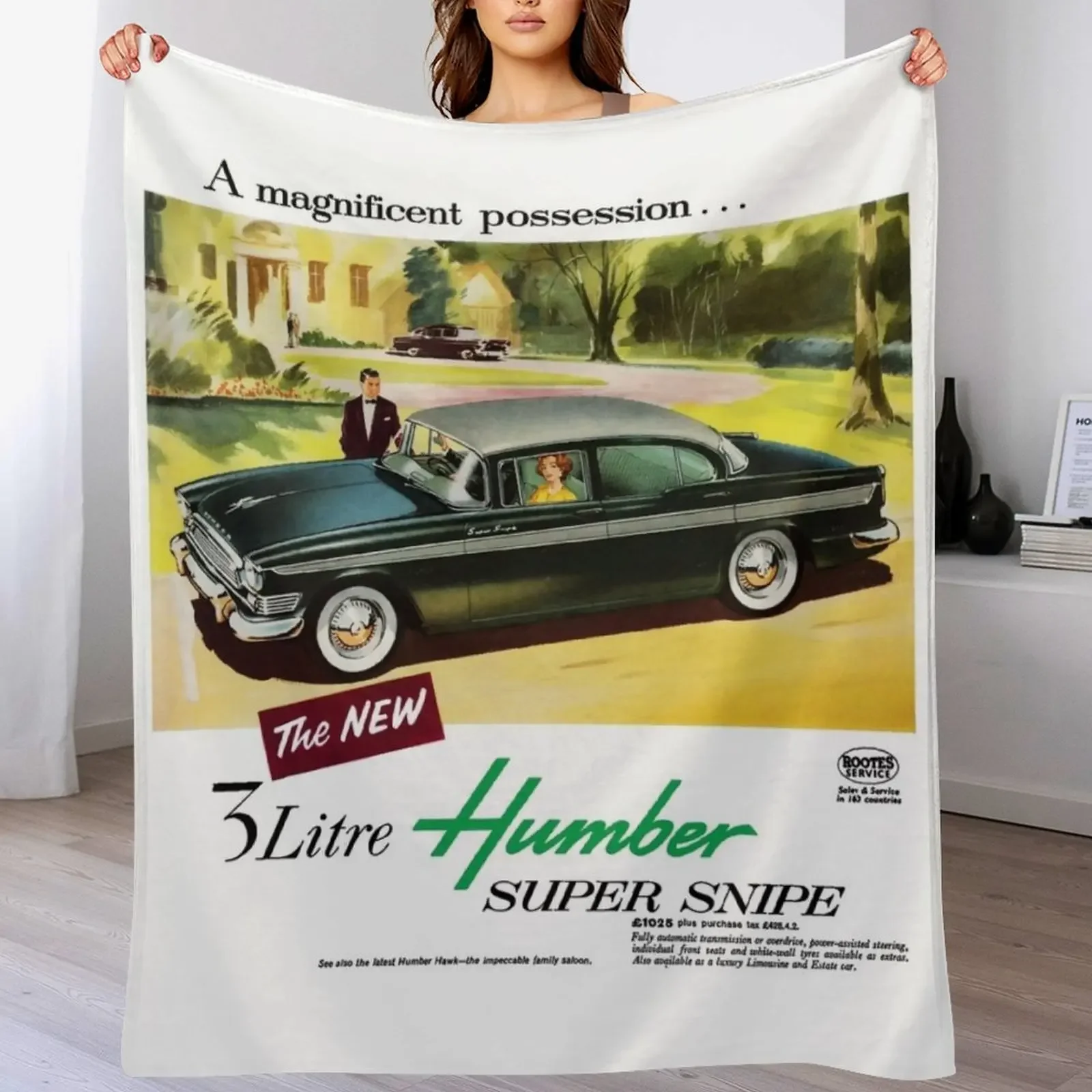 Nova manta HUMBER SUPER SNIPE, manta macia e confortável para leitura e visualização de TV