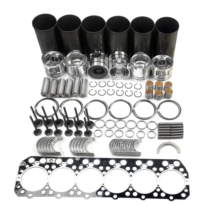 Engine Repair Set FE6 FE6T Cylinder Liner Kit Piston Set Valve Bearing Gasket for Diesel Engine Spare Parts