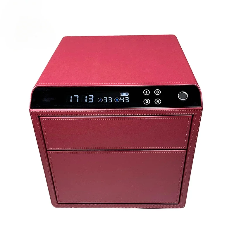 Hot Selling Smart Fingerprint Metal Money Box Safe Shop Bank Hotel Room Cash Box Digital Lock Small Hidden Electronic Safe