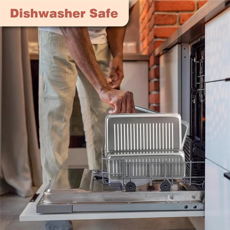 KYCOR-Баконный контейнер для хранения для холодильника, 2 шт. герметичный контейнер для мяса из нержавеющей стали 304, контейнер для бекона