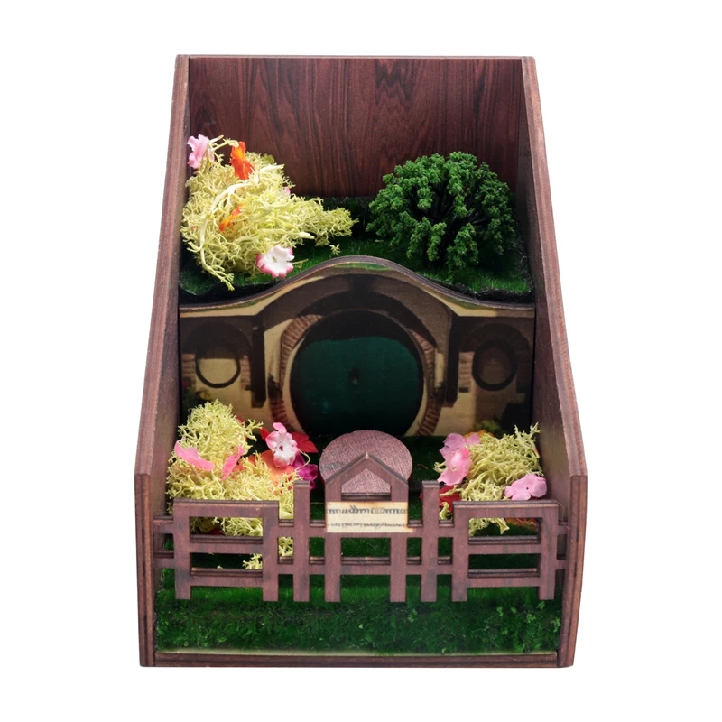 Book Holder Bookshelf Insert Tool Decorative Bookend Miniature Model Exclusive Gift Study Office Supplies-AT64