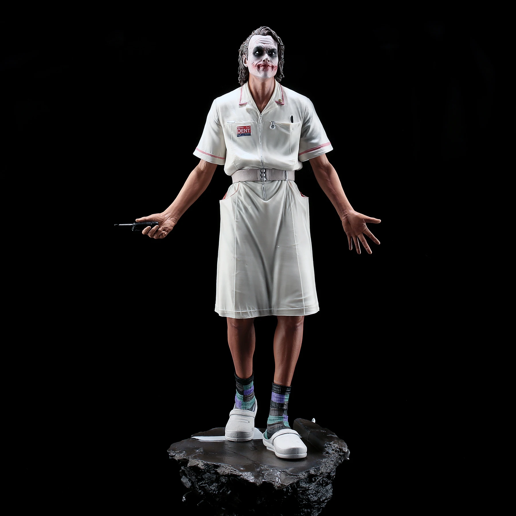 54Cm Pvc Gk Batman The Dark Knight Nurse The Joker Anime Action Figure Statue Ornament Model Garage Kit Doll Toys Gift