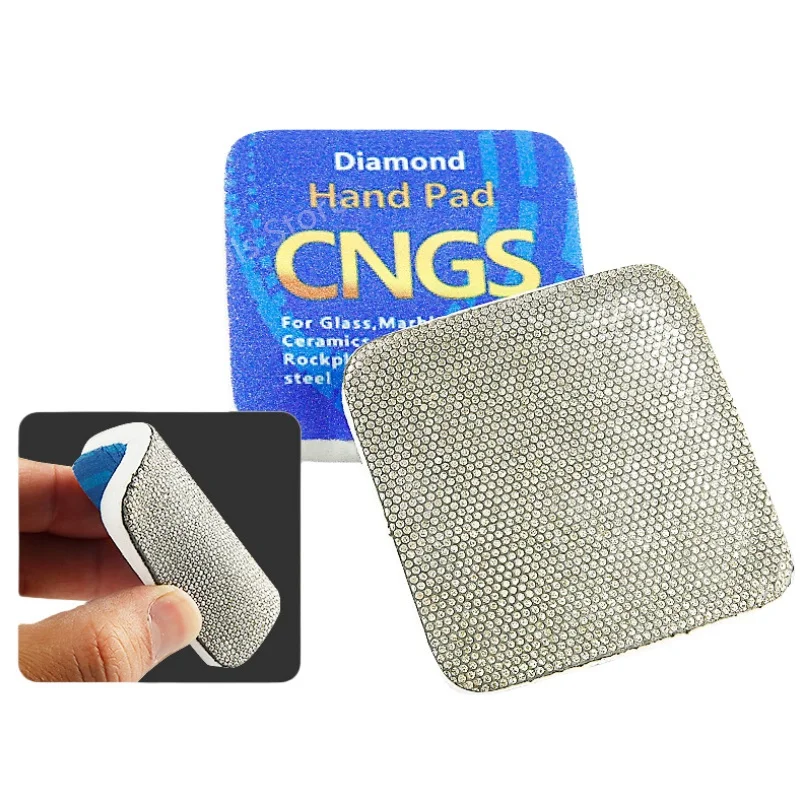 4PCS Diamond Hand Polishing Pads Soft Sanding Pad for Ceramic Tiles Slab Marble Glass Polishing Grinding 60/100/200/400 Grit