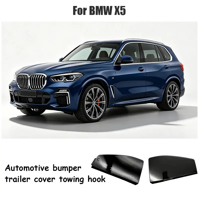 For BMW G05 M Sport X5 M 2019-2022 Car Front Bumper Tow Hook Cover Cap Accessory Black Red