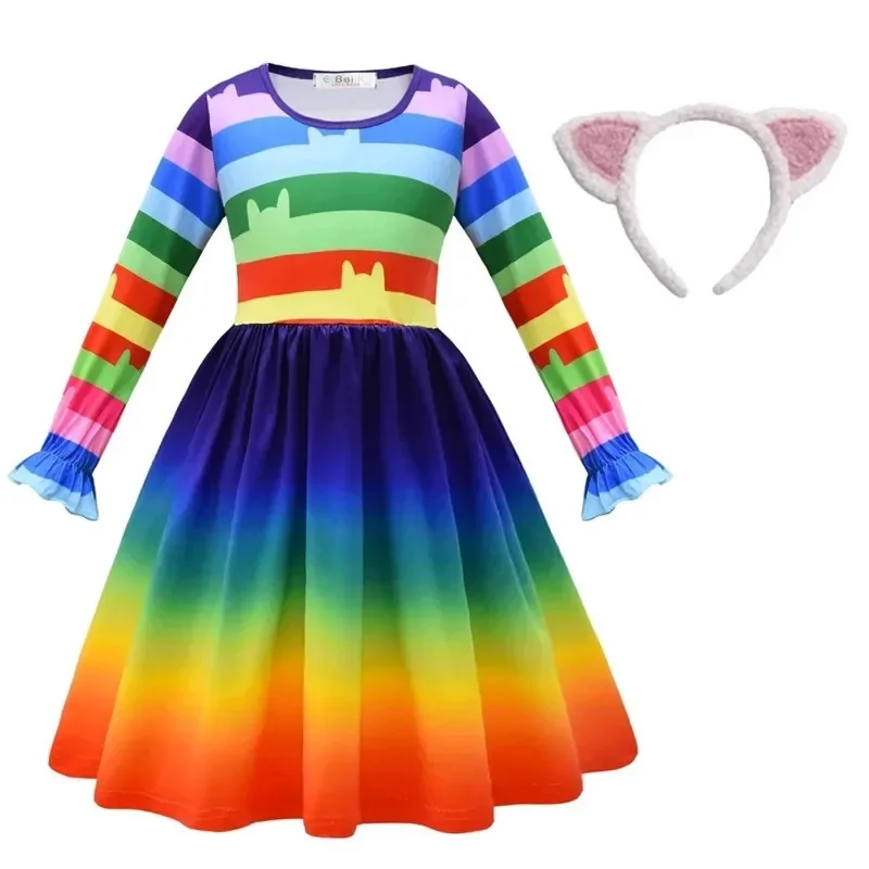 Autumn  G-Gabbys Dollhouse Dresses Pants Clothes Sets Gabby Cats Carnival Halloween Cosplay Costume Birthday Party Clothing view 3