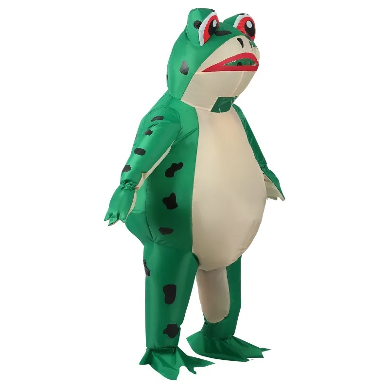 Inflatable Frog Costume Full Body Mascot Outfit Funny Cosplay Suit for Halloween Party Festival Gathering Performance