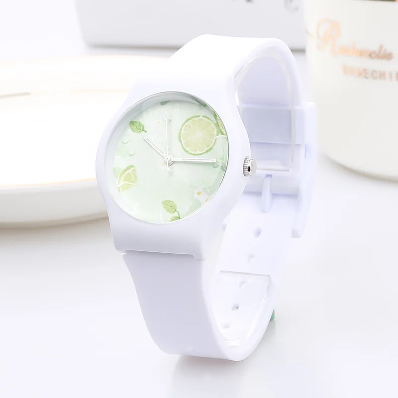 CIOFASummer New Cool Lemon Tape Children's Waterproof Drop-Resistant Watch Luminous Fashion Men and Women Student's Watch