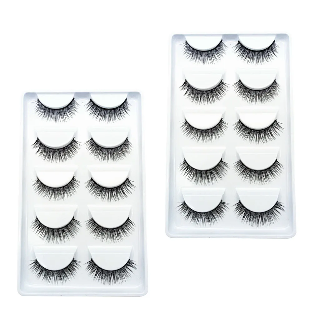

10 Pairs Fake Eyelashes Artificial Makeup Extension Human Natural Short False Luxurious