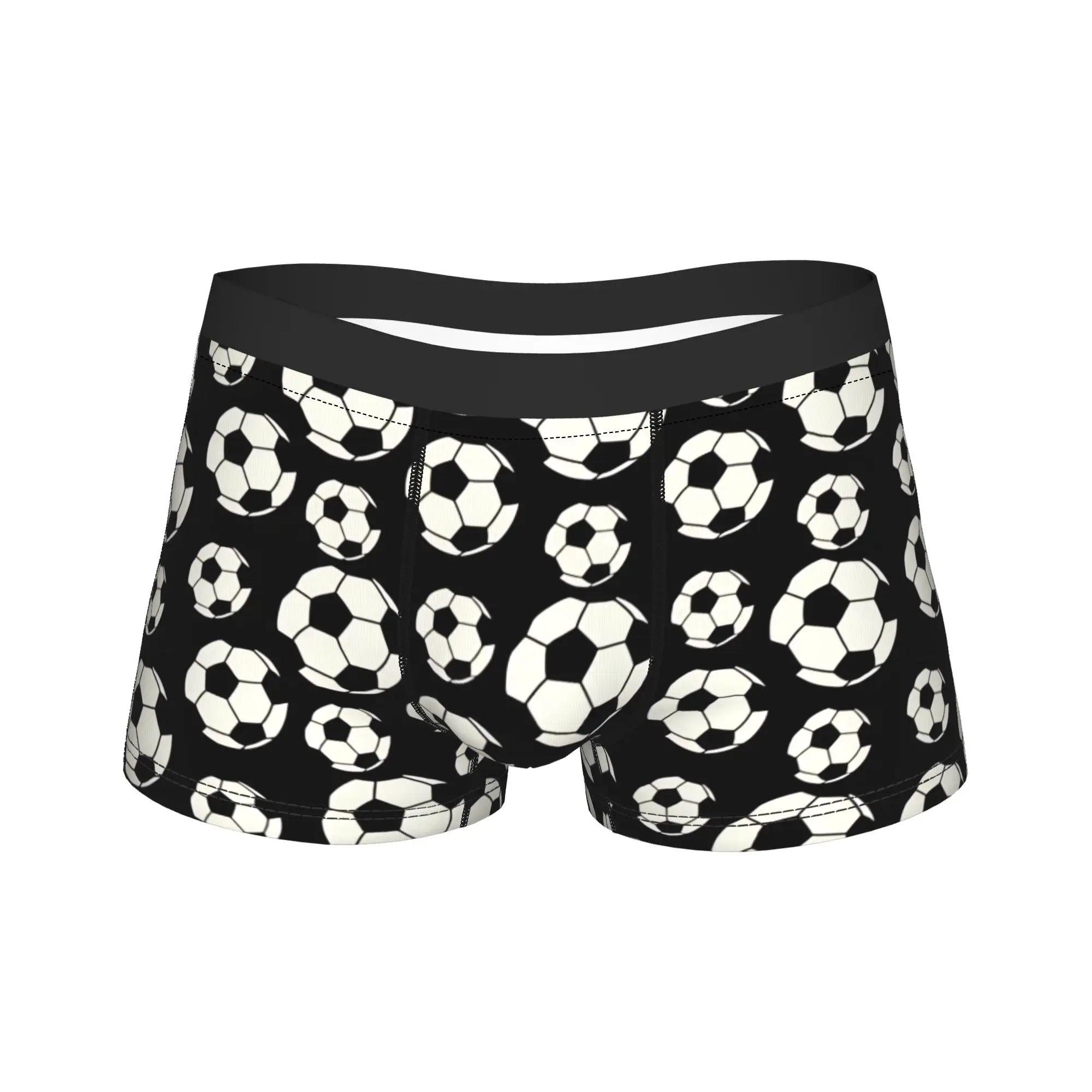 Football Soccer Balls Theme Men Boxers Shorts Ultra Soft Underwear  Underpants