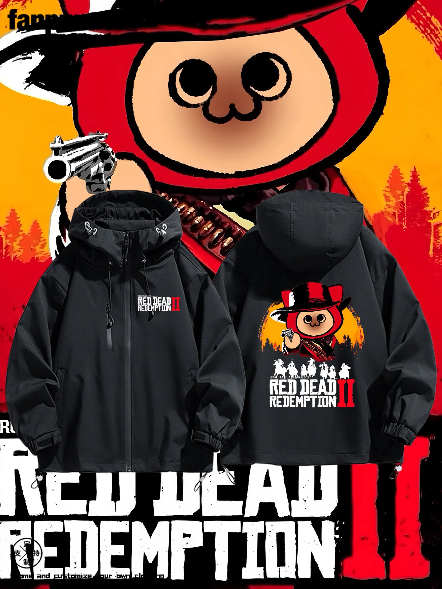 

Повседневная мужская свободная посадка Monster Jaet, ветрозащитное полиэфирное волокно, весна-осень, застежка-молния с капюшоном, боковая кеть