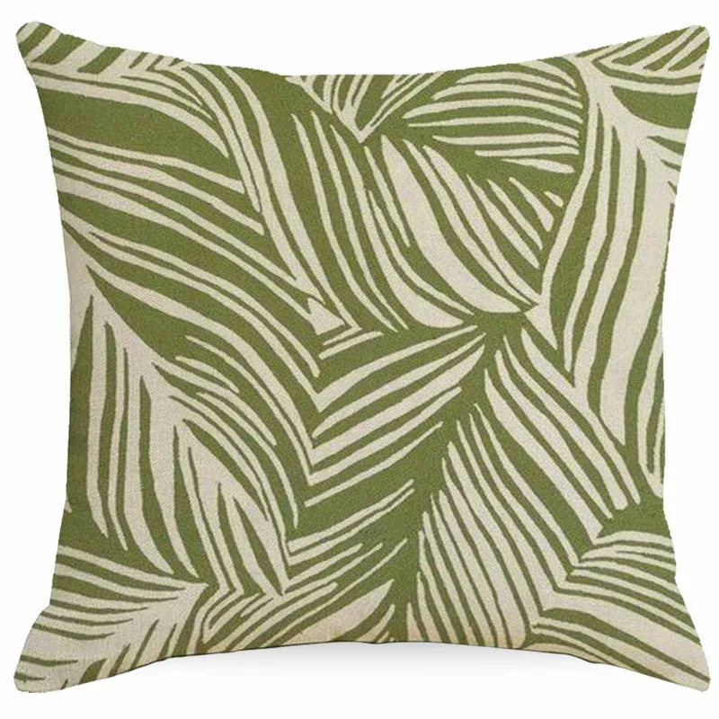 Fijne linnen kussensloop, decoratieve kussensloop voor de bank, Scandinavisch, minimalistisch, modern, abstract patroon.