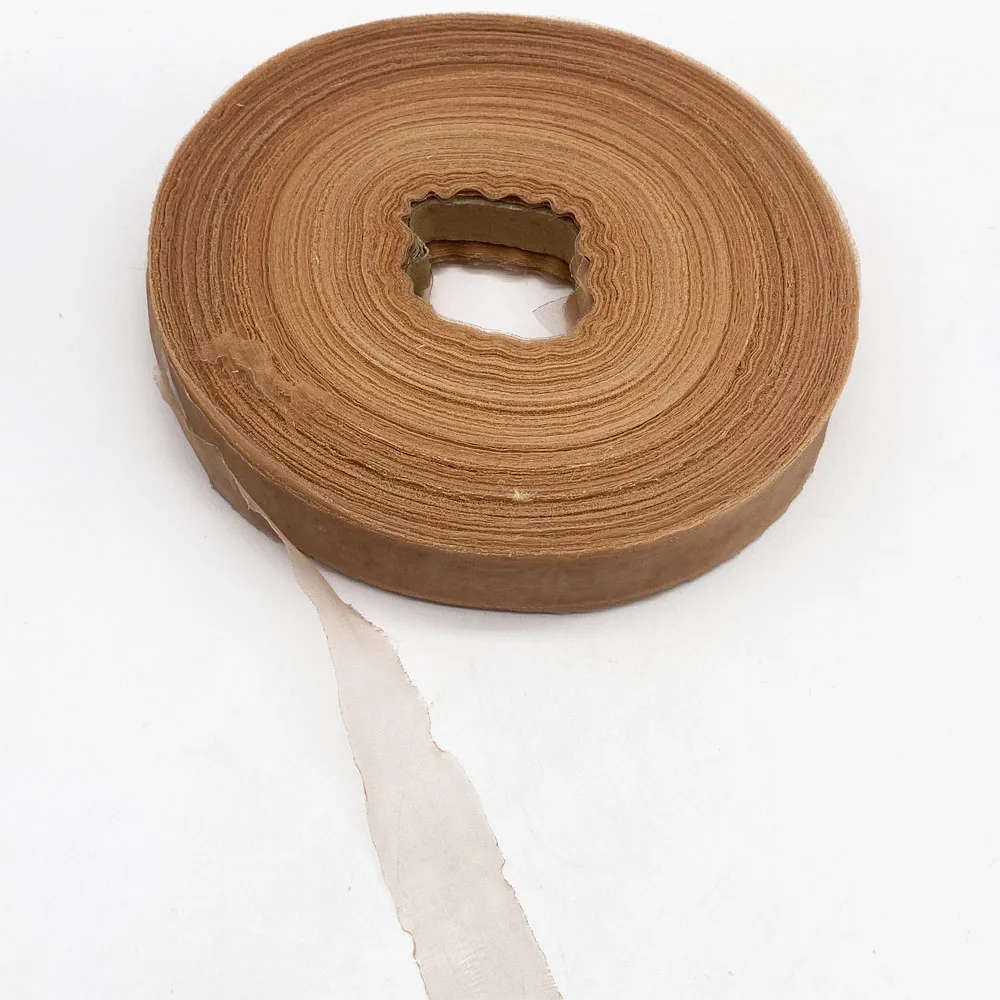 Faixa de gaze PU para fazer fita em extensões de cabelo para fazer bonés de peruca, materiais de costura de borda, 200 jardas/rolo