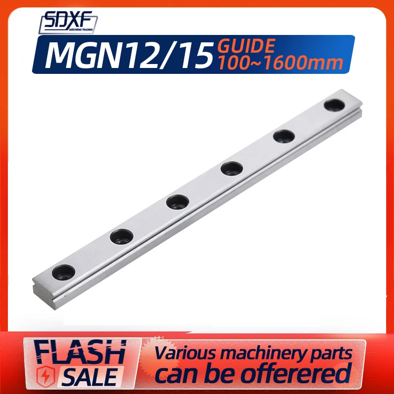 1/2PCS domestic miniature silver linear guide rail slide MGN12/15  150 200 250 300 350 tainless steel/bearing steel rail slide