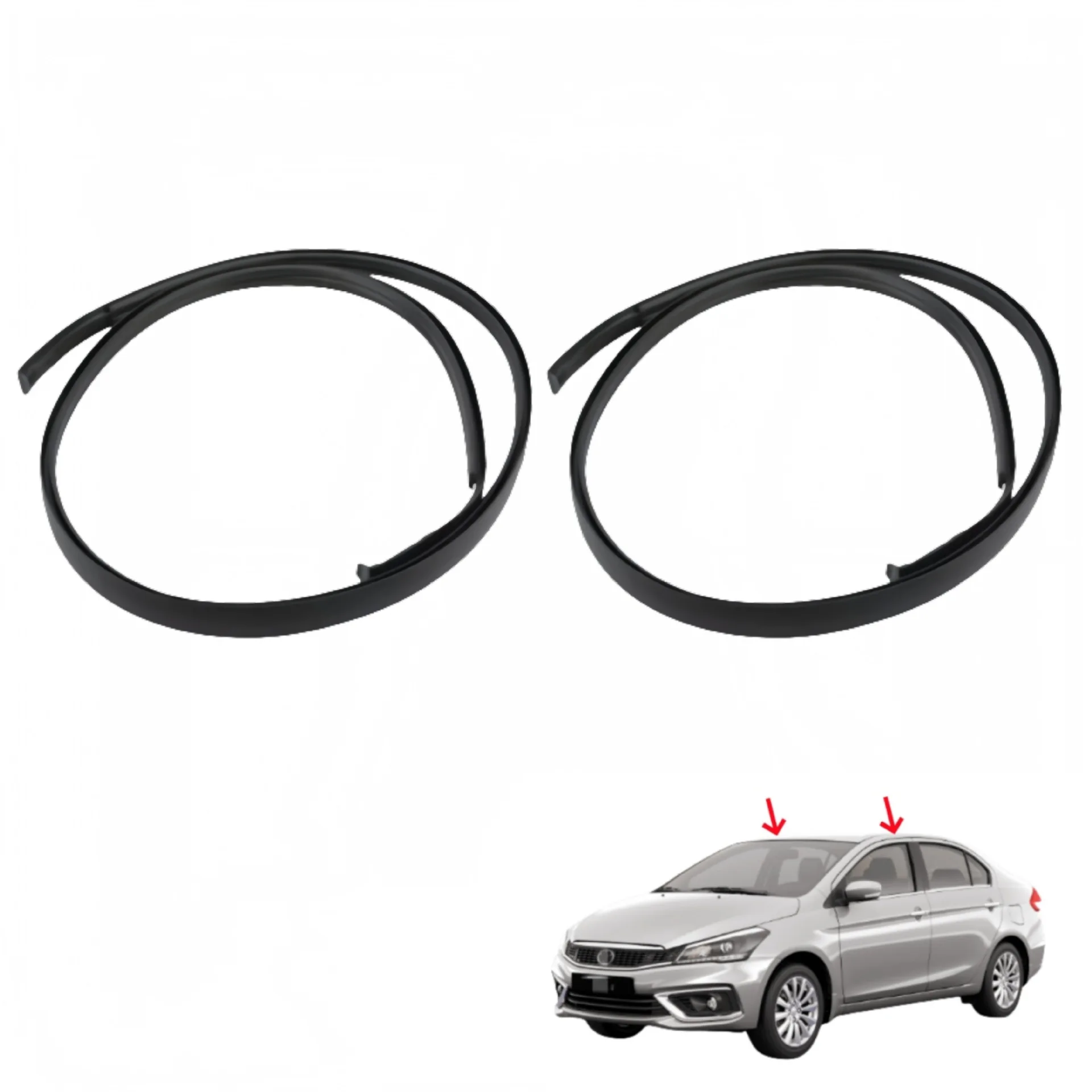 Roof Drip Molding Weatherstrip for Toyota Yaris Sedan Vios Belta 2007-2012 Rain Gutter Seal Strip