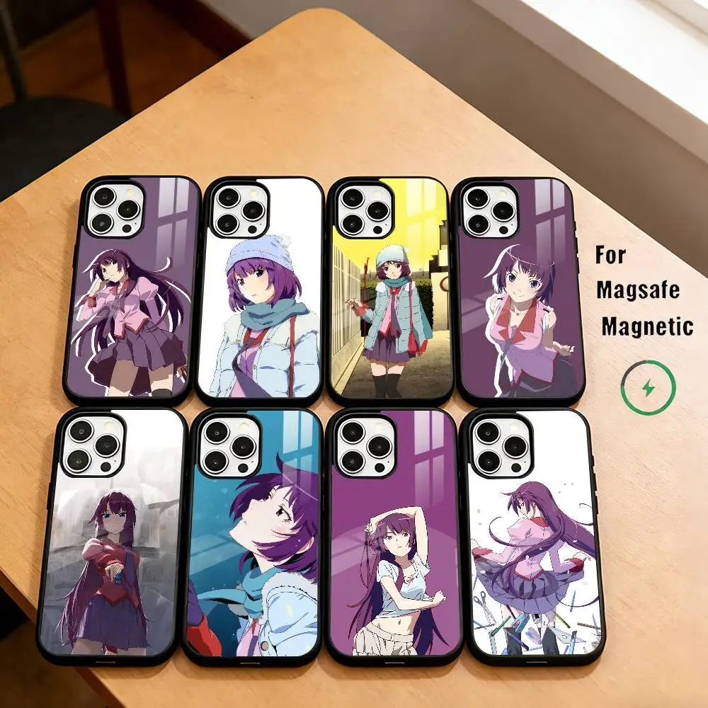 

Girl H-Hitagi S-Senjougahara Phone Case For iPhone17,16,15,14,13,12,11 Plus,Pro Magnetic For Magsafe Wireless Charging