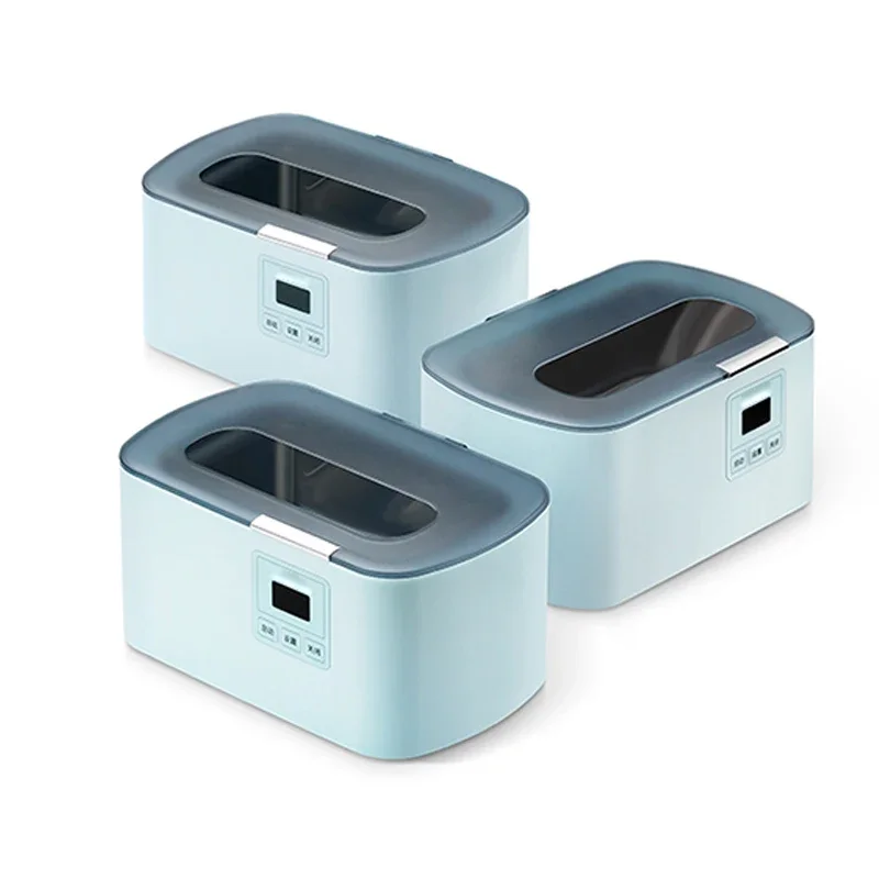 آلة التنظيف بالموجات فوق الصوتية، غسالة النظارات، علبة الأسنان، المجوهرات، منظف الساعات، منظف العدسات اللاصقة