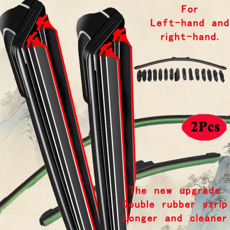 

For Smart Forfour W454 2004 2005 2006 Front Wiper Blades Brushes Cutter Auto Replacement Parts Windscreen Windows U J Hook Arms