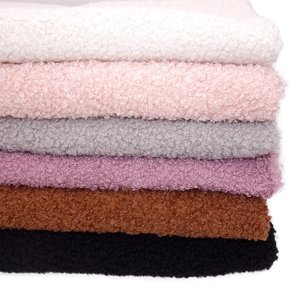 50*40cm Piece Lamb Fleece Teddy Velvet Plush Fabric Solid Color Polyester Flannel for Clothing Shoes Hats Toy DIY