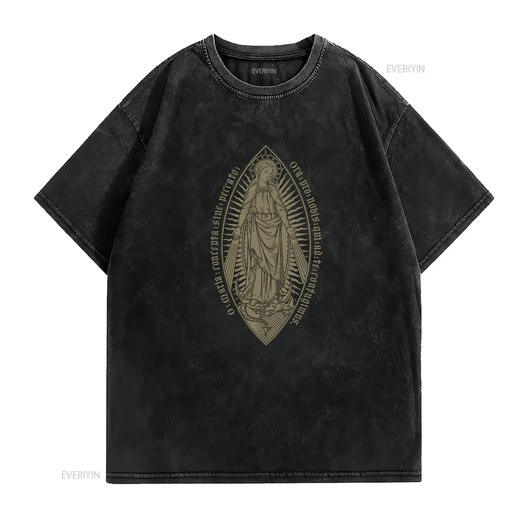O Mary Conceived Without Sin Pray For Us Who Have Recourse To Thee Catholic Men's T Shirt Our Lady Marian Traditional vintage