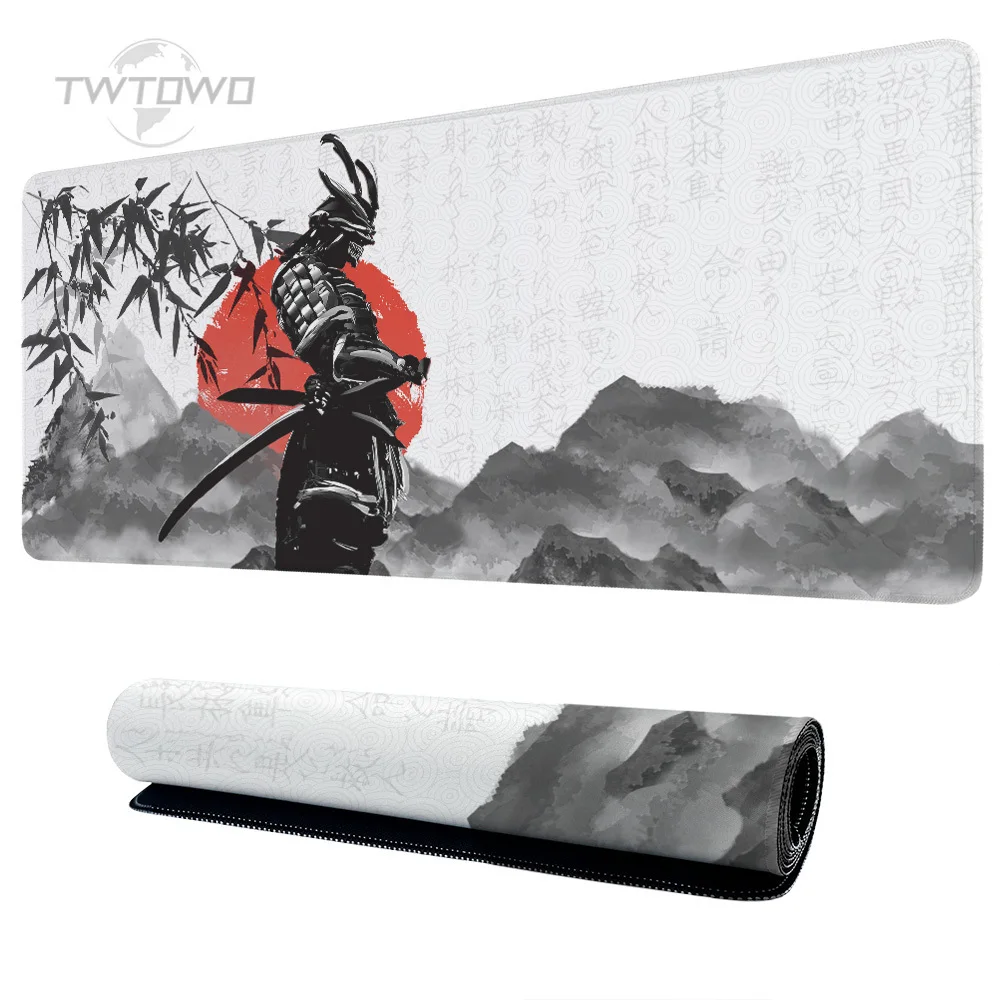 Muismat Gaming Japanse Samurai Xl Home Hd Computer Custom Mousepad Xxl Playmat Tapijt Office Gaming Laptop Muismatten