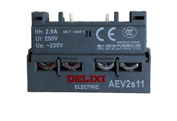 5PCS DELIXI Auxiliary Contact 1NO+1NC AEV2s ANV2s for Motor Protection Circuit Breaker CDV2S-32 Motor NS2 GV2-ME CDV2S