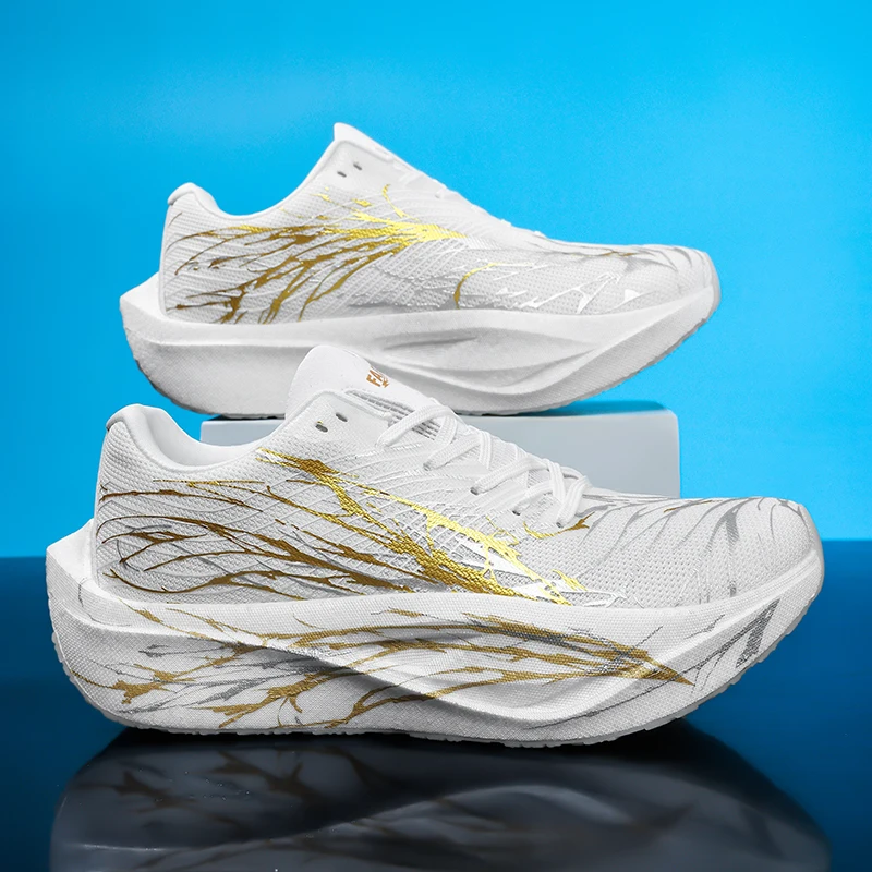 New Marathon Running Shoes Men Women Road Jogging Supercritical E-TPU Cushioning Sports Training Shoes Mesh Light Comfy Sneakers