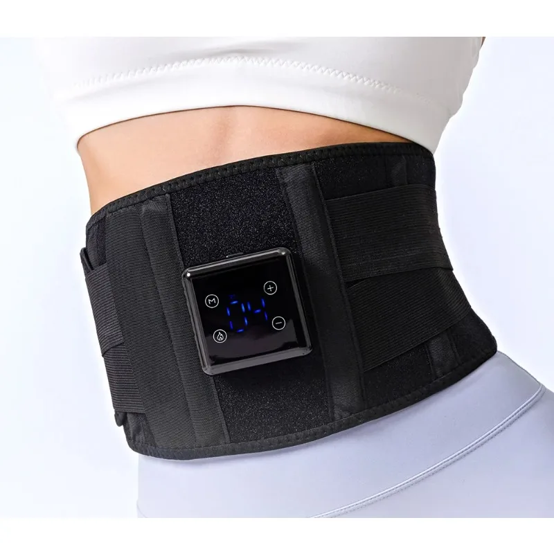 

EMS Heating Smart Wireless Electric Lumbar Belt Abdominal Vibration Massage Waist Massager for Effective Back Pain Relief