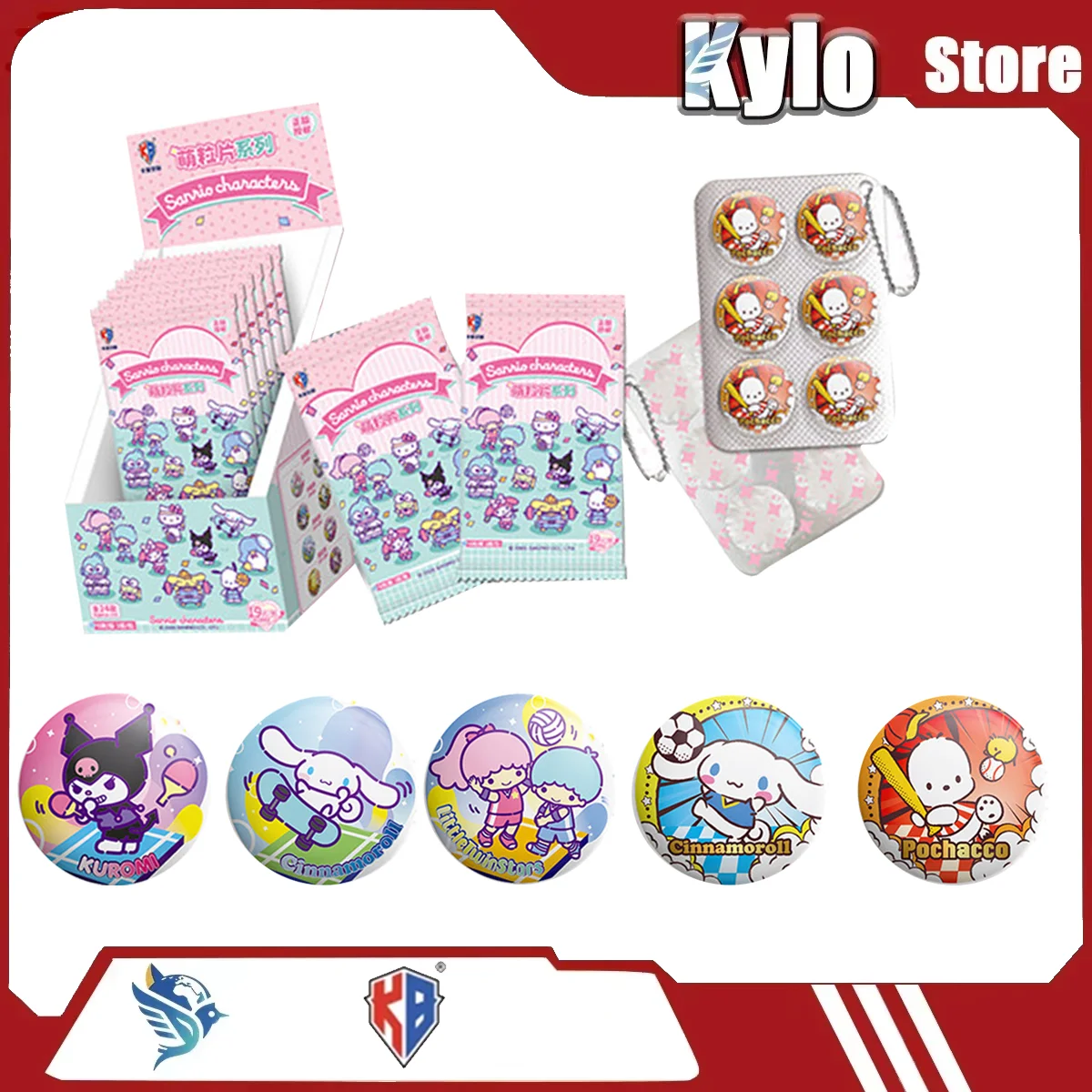 

Коллекционная карточка из серии значков-плакеток Sanrio Family Mengling от Kabao Culture And Creative Works: аниме и мультяшные сувениры