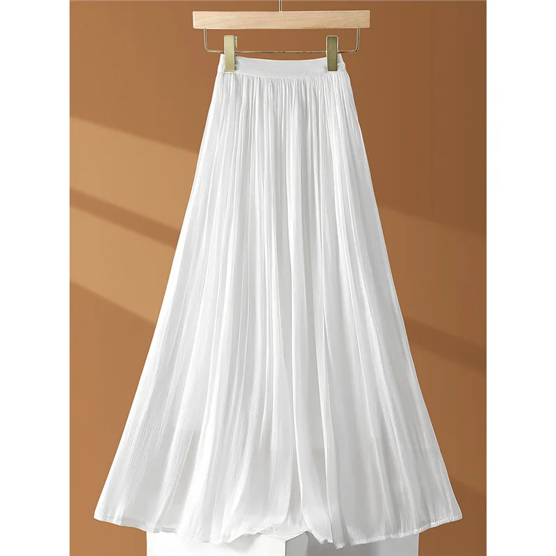 New Thin High Waist Medium And Long Simple Large Skirt Skirt