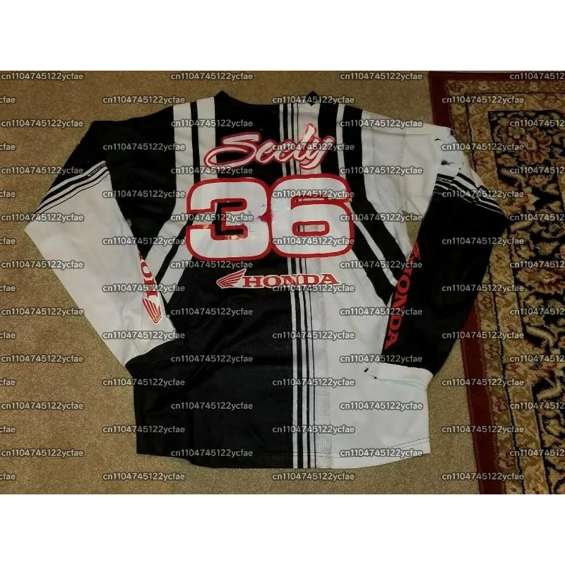 

HONDA #36 Seely Autumn Classic Retro Motocross Racing Shirt Men Breathable Quick Drying Fashionable Casual Sports Long Sleeve