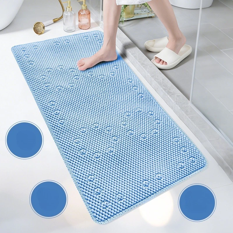 1pcs PVC Bath Mat Hollow Design Quick Drain Non-slip Shower Mat For Bathtub