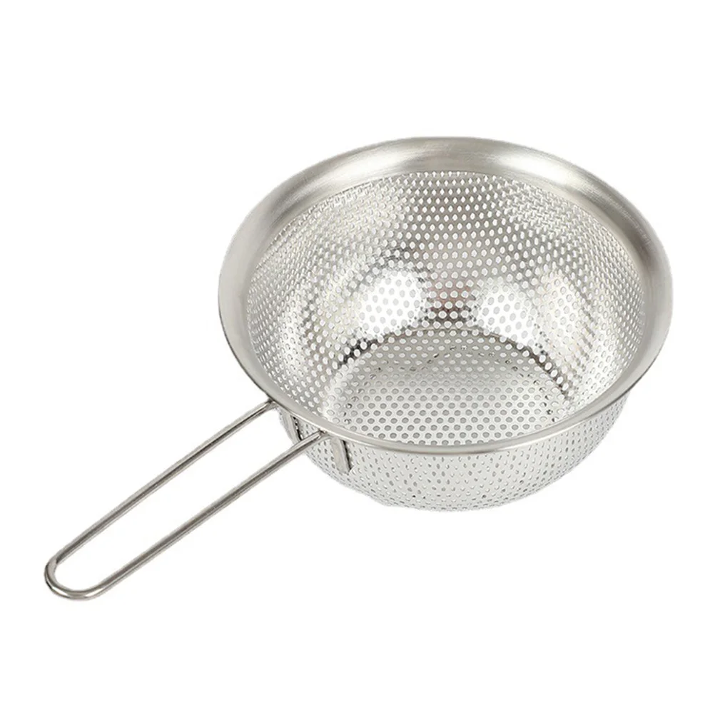 

304 Stainless Steel Draining Basket Rice Washing Kitchen Storage Filter Vegetable Fruit Clean Food Grade Safe Non Deform Smooth