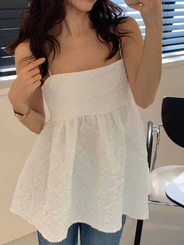 Elegant Bow-Tied Backless Halter Puffy Dress Women's Fashion Korean Style Spring Autumn Winter Seasonal Casual Wear