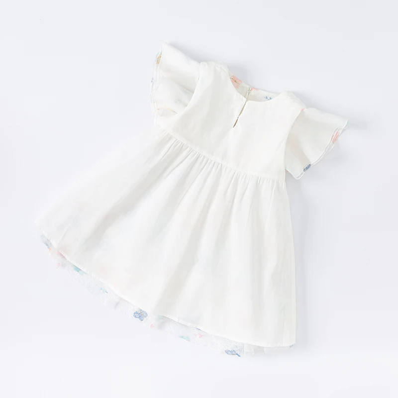 DB2221332 dave bella summer baby girls cute print dress fashion party dress kids girl infant lolita clothes