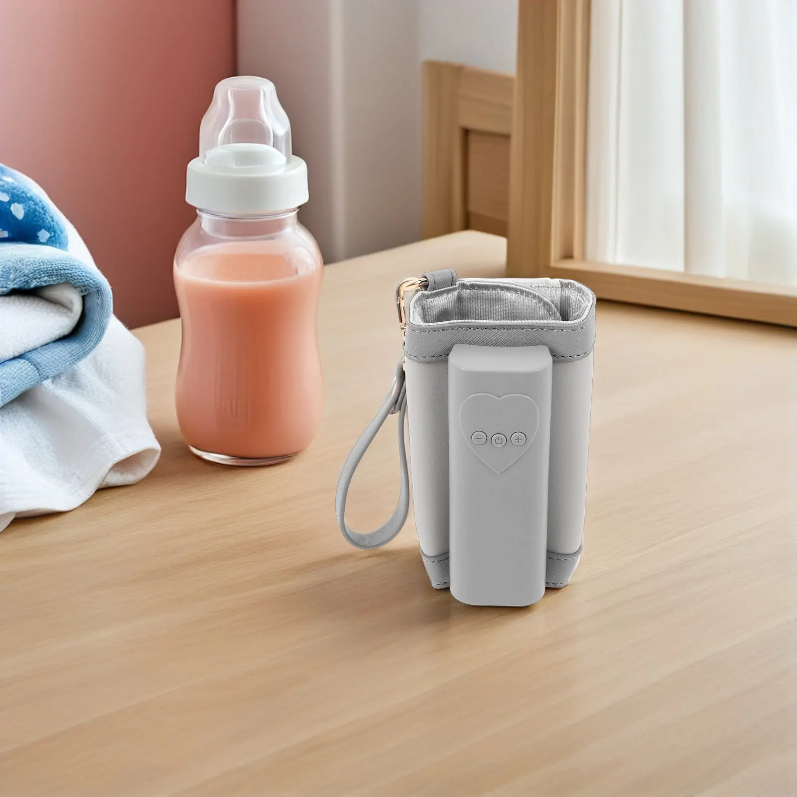 

Baby Bottle Warmer Cover Usb Portable Milk Bottle Heater For Travel Fast Warm Keep Feeding On The Go Universal Fit Car Stroller