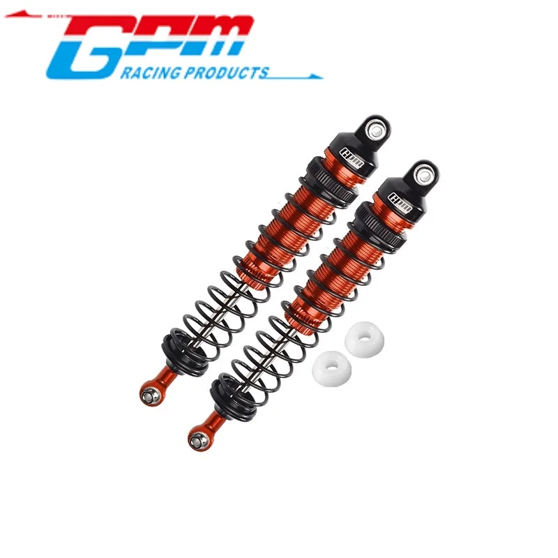 GPM RK122R อะลูมิเนียม 6061-T6 โช้คอัพหลังแบบปรับได้ (122 มม.) สำหรับรถ LOSI 1/10 ROCK REY BRUSHLESS ROCK RACER / BAJA REY DESERT