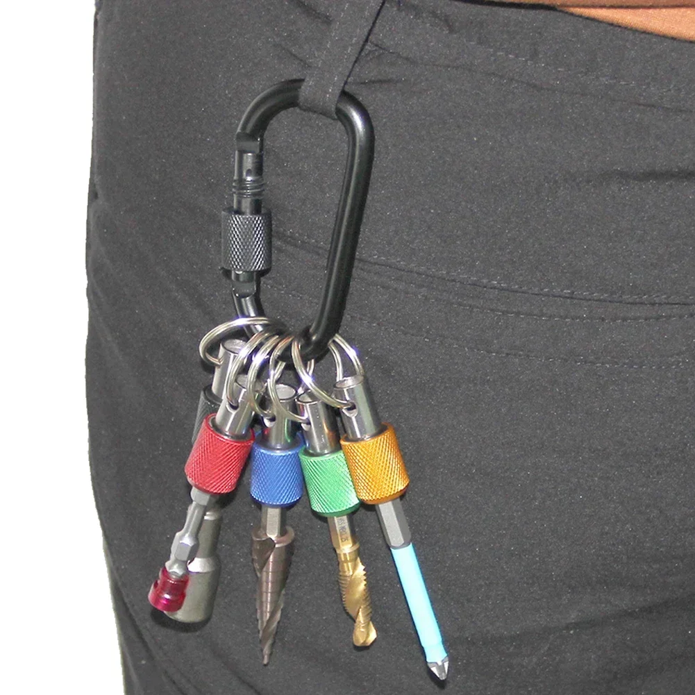 

5 Screwdriver Bit Holders with Hex Shank Extension Bars for Quick Release and Compatibility with Various Drills