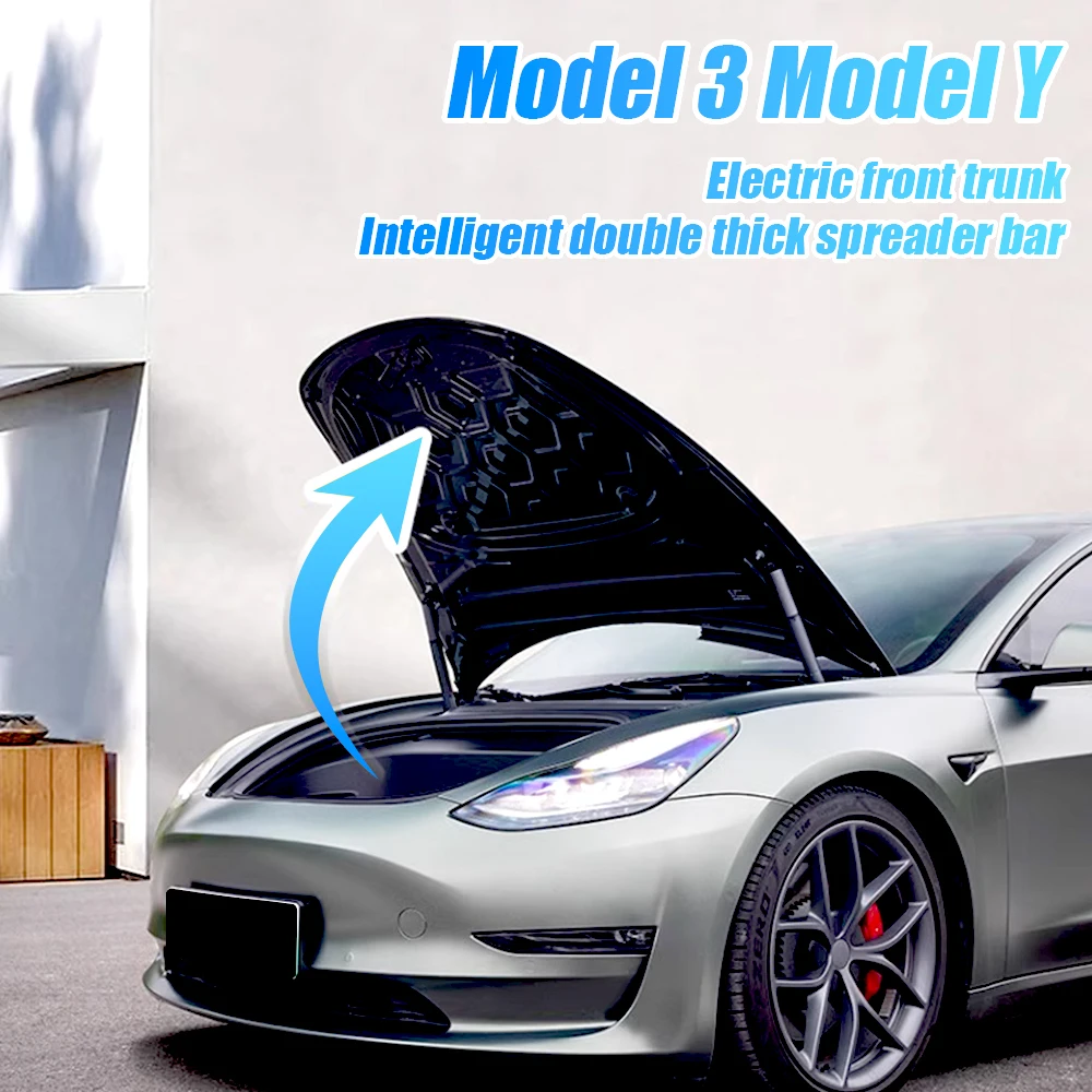 Car Electric Front Trunk Cover For Tesla Model 3 Y X S Modification Upgrade of Electric Front Spare Box accessory