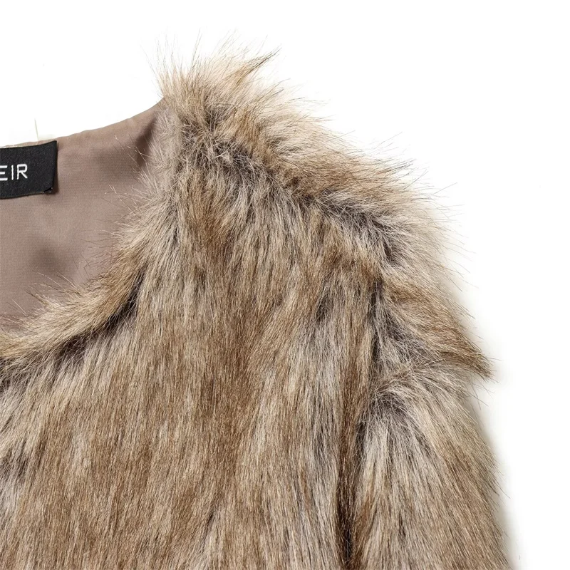 2025 Fall Fashion Trendy Sexy Women's Faux Fur Short Jacket Outerwear