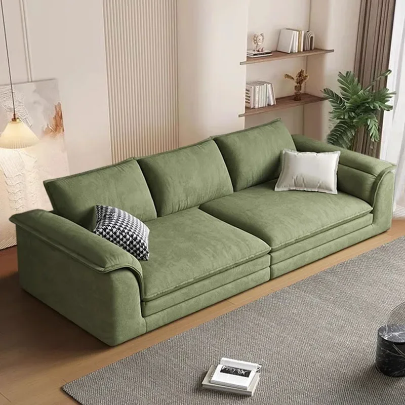 Cozy Living Room Sofas Nordic Velvet Relaxing Designer Reading Puffs Sofa Recliner Love Seat Divani Da Soggiorno Furniture Couch